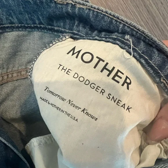 Mother The Dodger Sneak Wide Leg in Tomorrow Never Knows - Picture 6 of 7